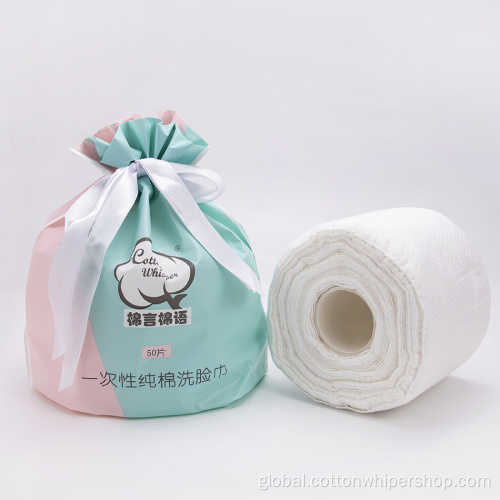 Custom Logo Disposable Face Cotton Viscose Facial Tissue